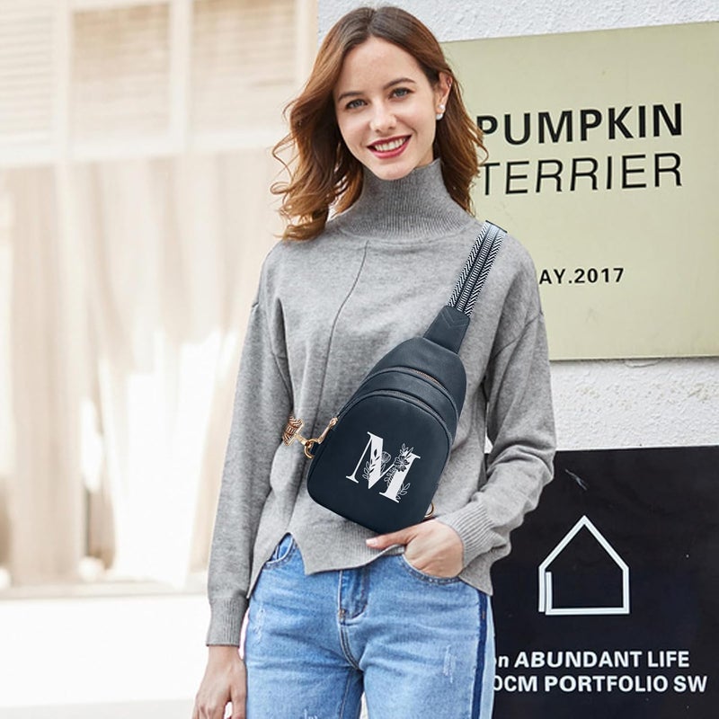 Viverte Crossbody Bags for Women Initial Sling Bag Cross Body Fanny Packs Personalized Gifts for Mom Women Wife - Image 2